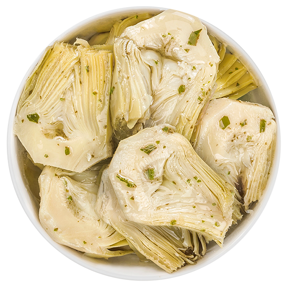 Artichoke Quarters with Olive Oil, Garlic and Parsley